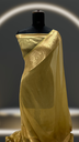 SOFT & FLOWY PURE TISSUE SILK HANDLOOM BANARASI SAREE GOLD COLOUR BORDER DESIGN